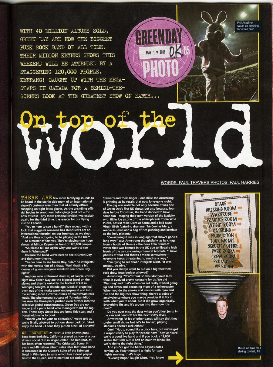 Green Day Kerrang
