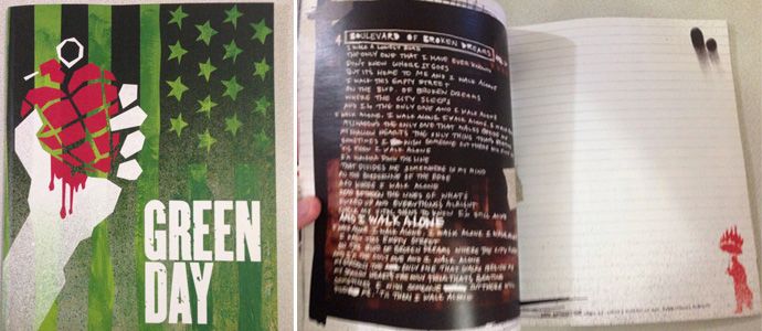 American Idiot Lyric Drawing Lyric Drawings Green Day American Idiot Lyrics